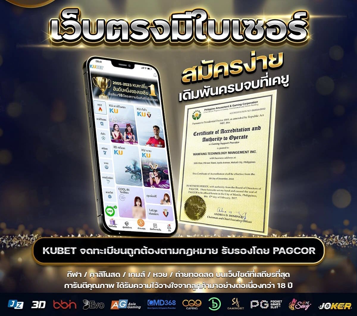 ใบอนุญาตKU